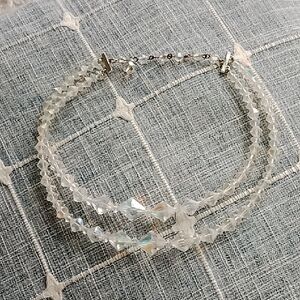 Irridescent Crystal Vintage Necklace NWOT